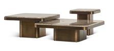 Jupiter Side Table - Glam Travertine