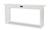 Egret Console Table - Sand Dollar White