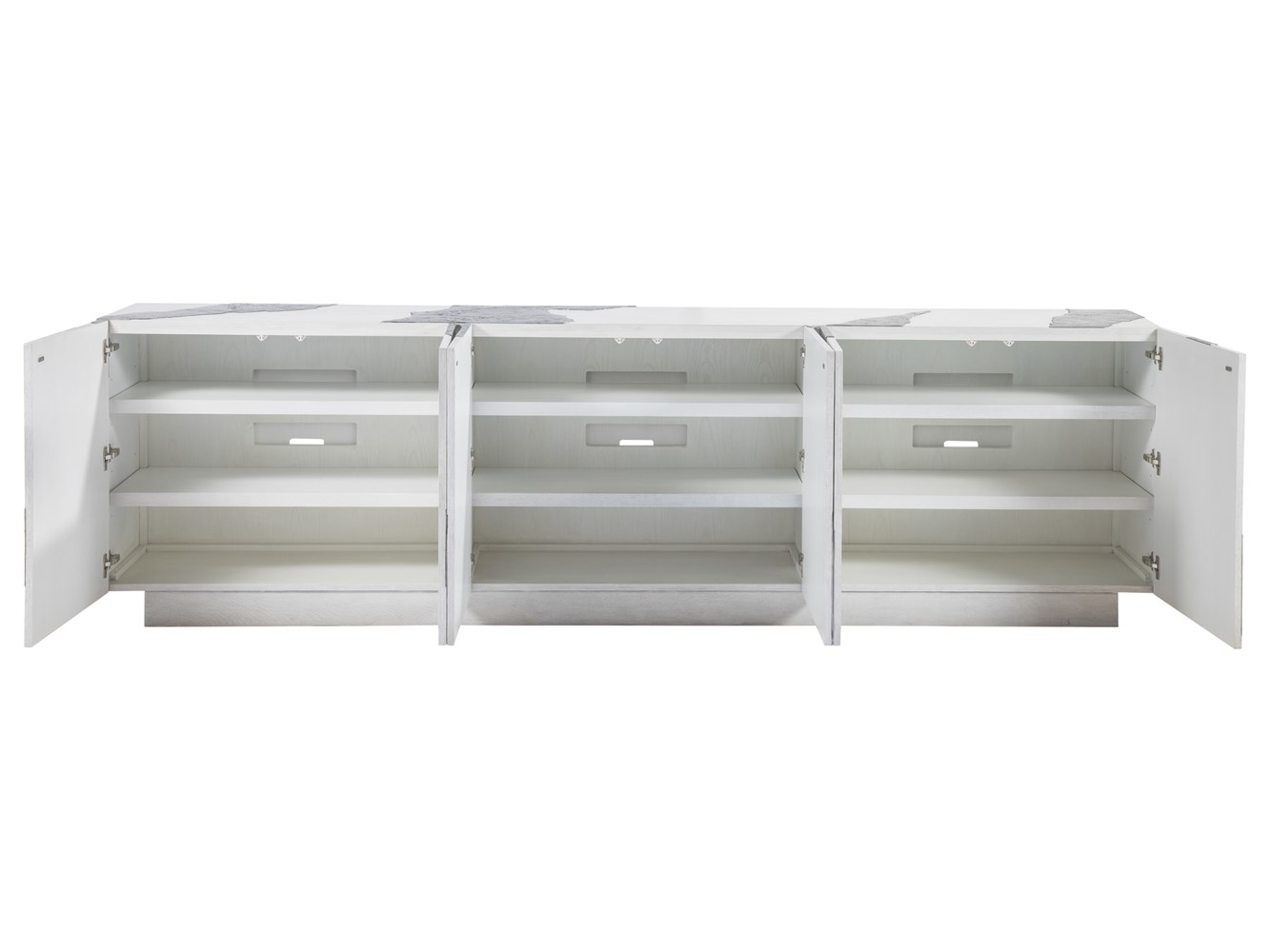 Contango White Long Media Console