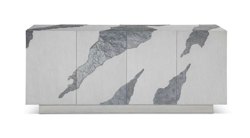 Contango White Long Media Console