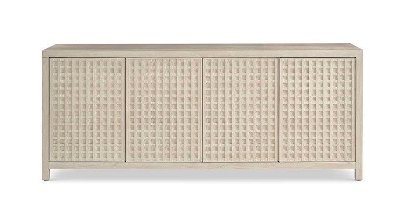 River Rock Lattice Credenza