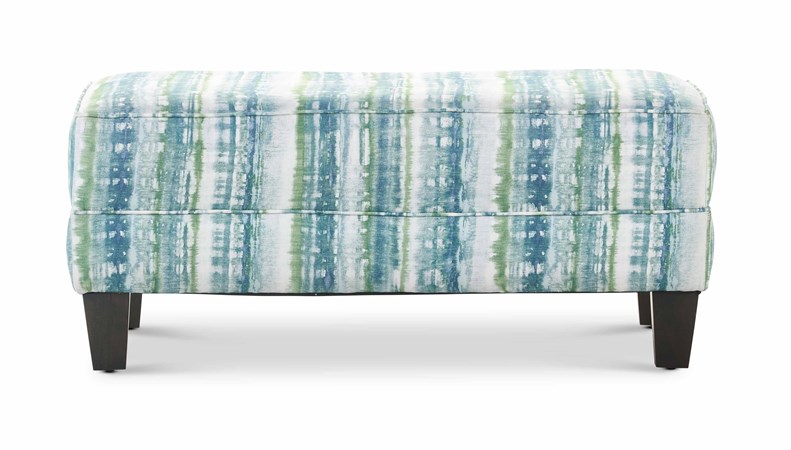 Wave Small Rectangular Cocktail Ottoman