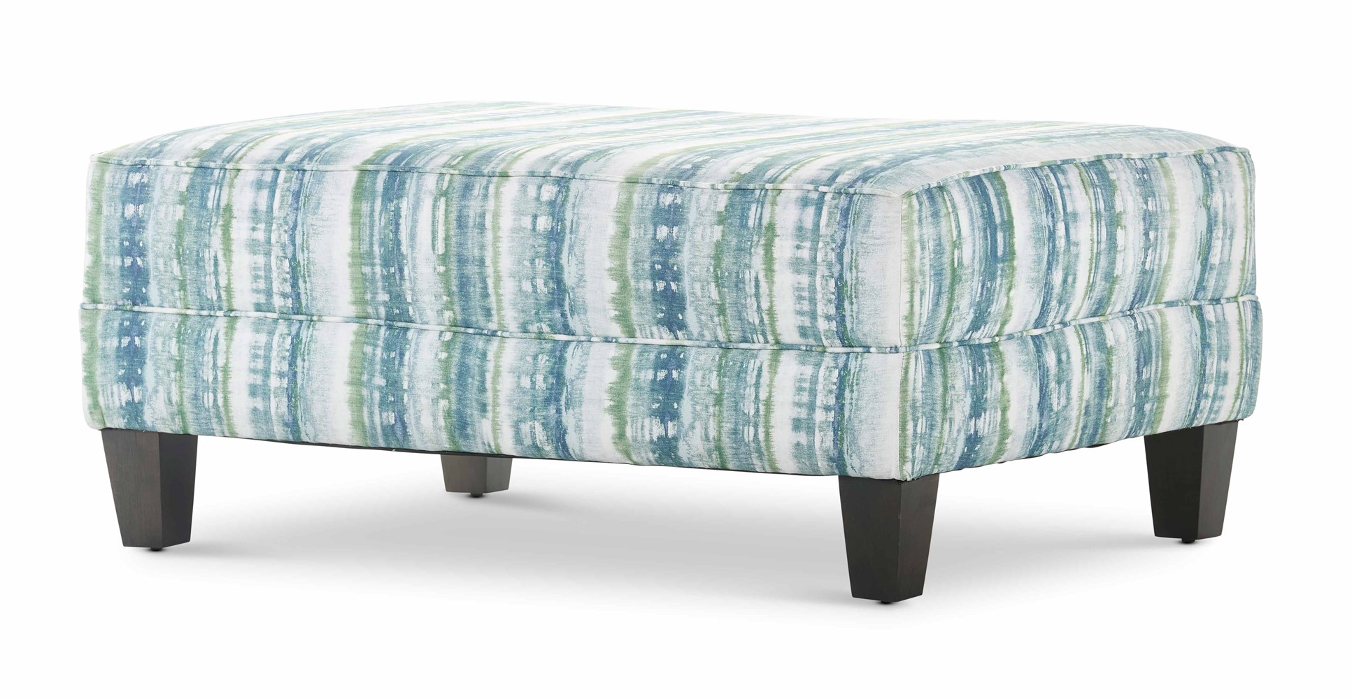 Wave Small Rectangular Cocktail Ottoman