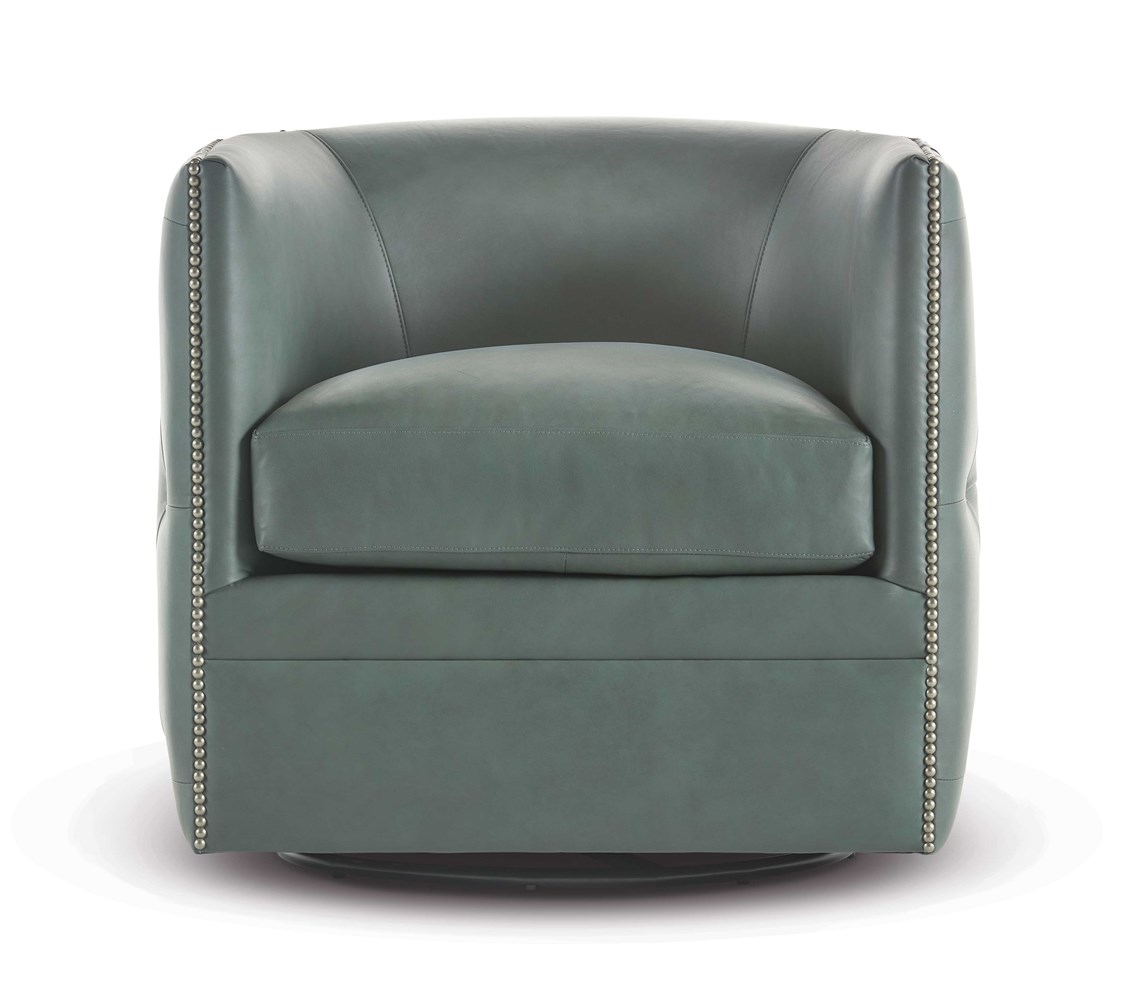 Palazzo Leather Swivel Chair