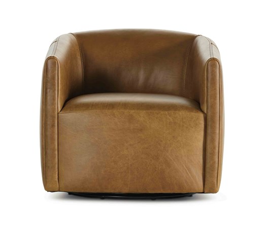 Aline Leather Swivel Chair
