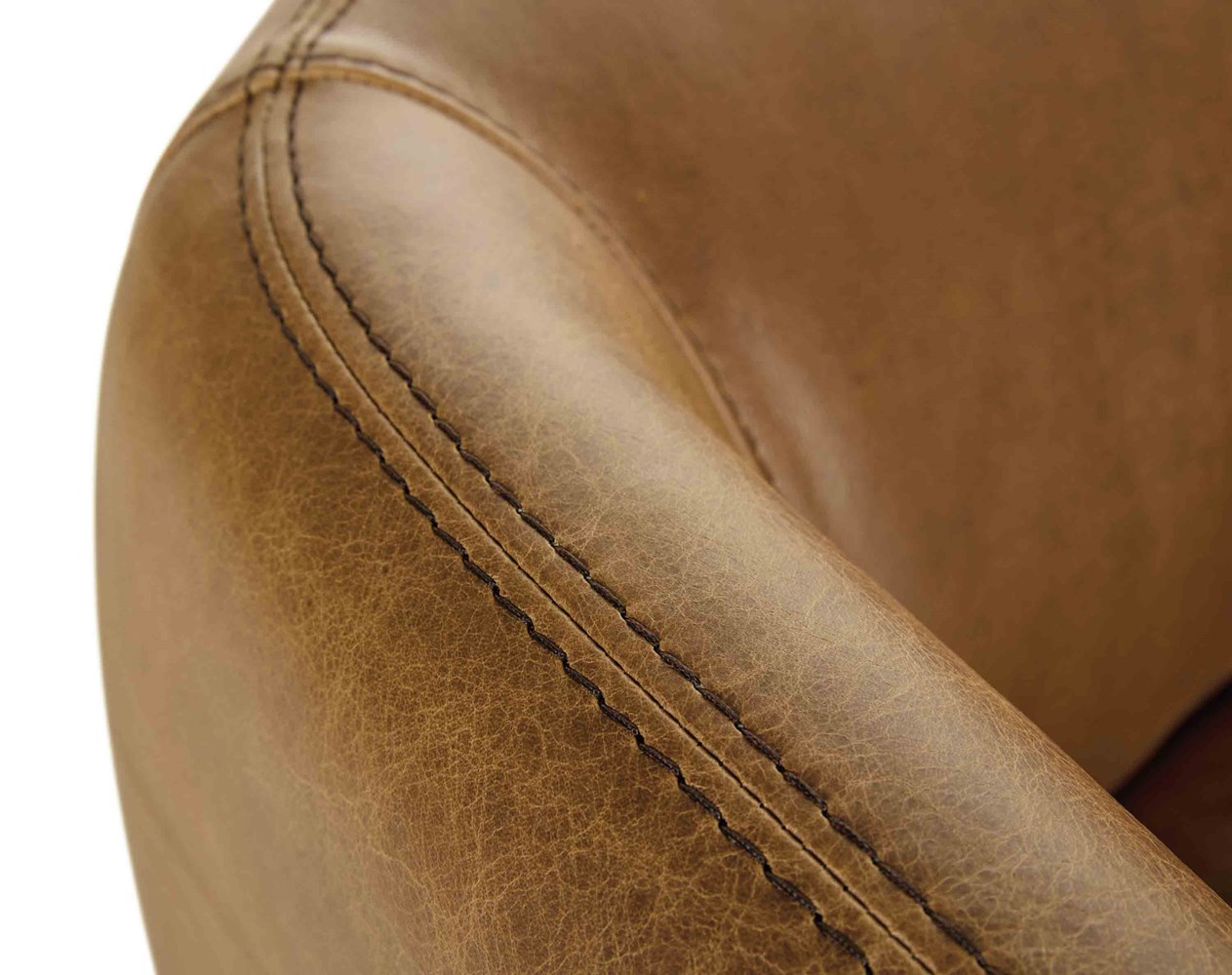 Aline Leather Swivel Chair