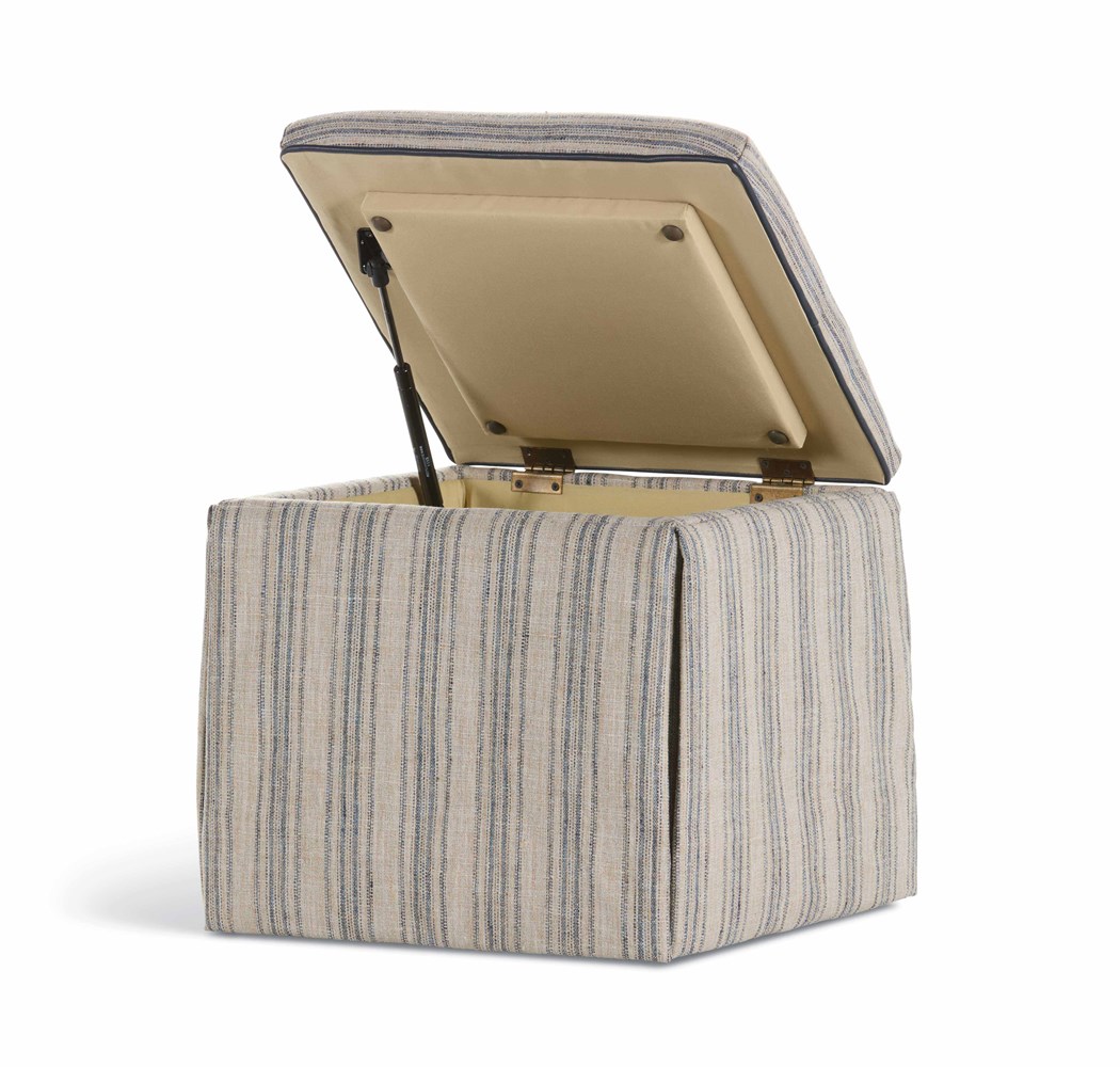 Lily Skirted Storage Ottoman