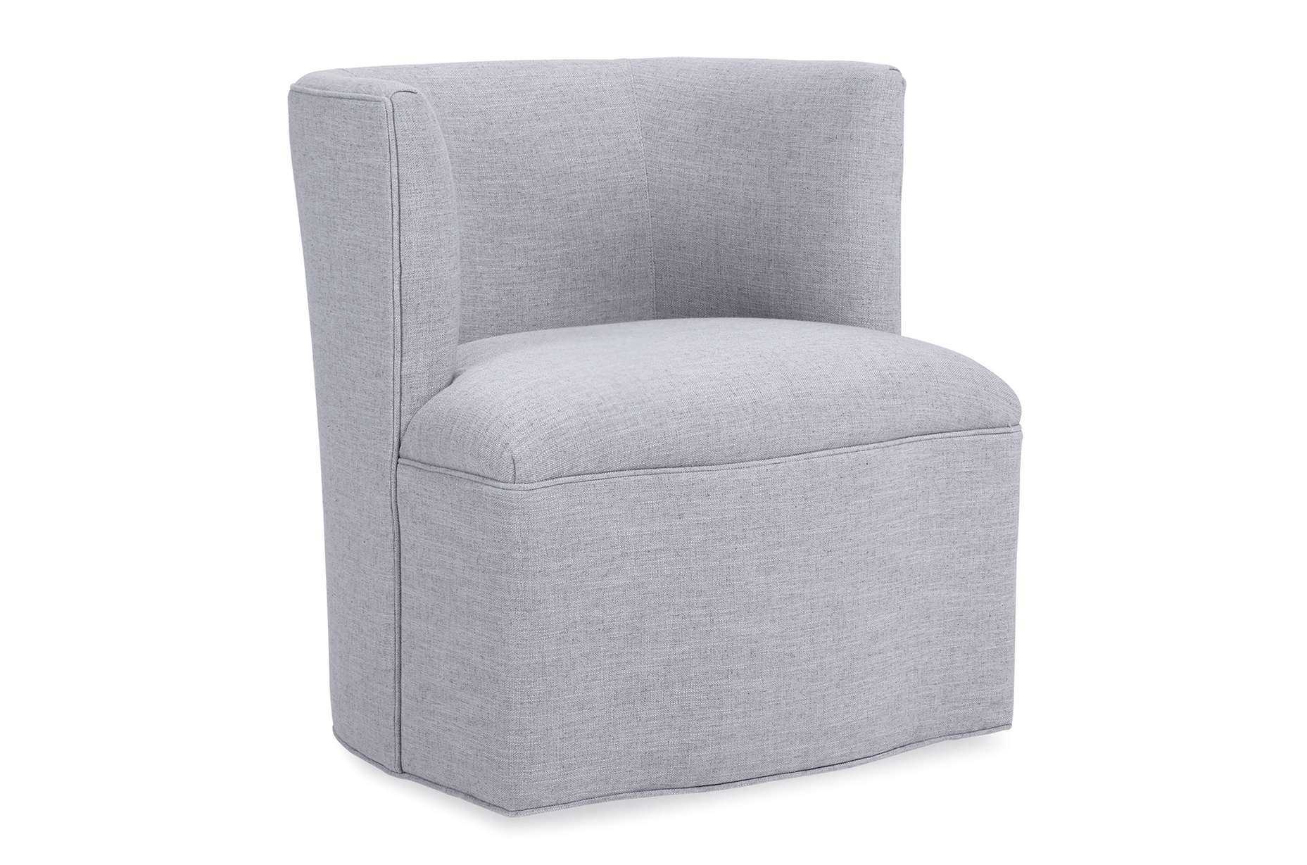 Petite Barrel Swivel Chair : living room : chairs & chaises