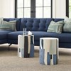 Graph Garden Stool - Blue