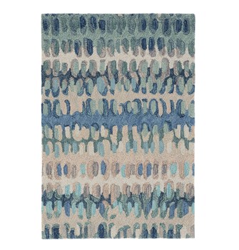 8X10 Paint Chip Rug - Blue