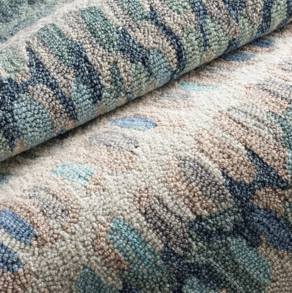 8X10 Paint Chip Rug - Blue