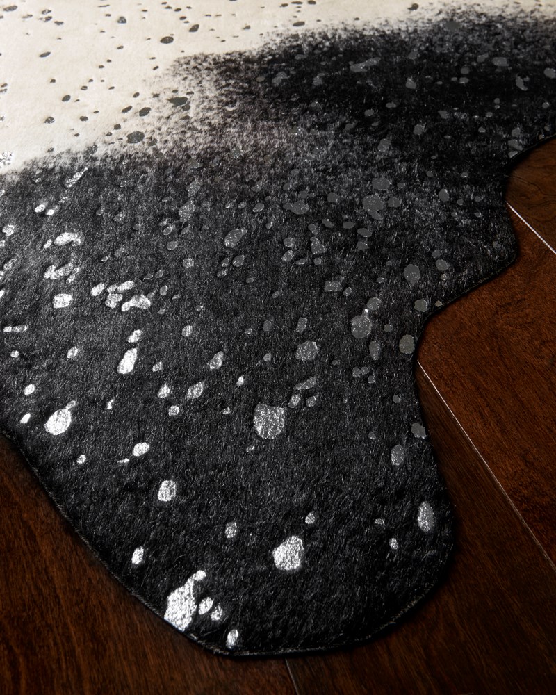 6'2" X 8' Bryce Black/Silver Rug
