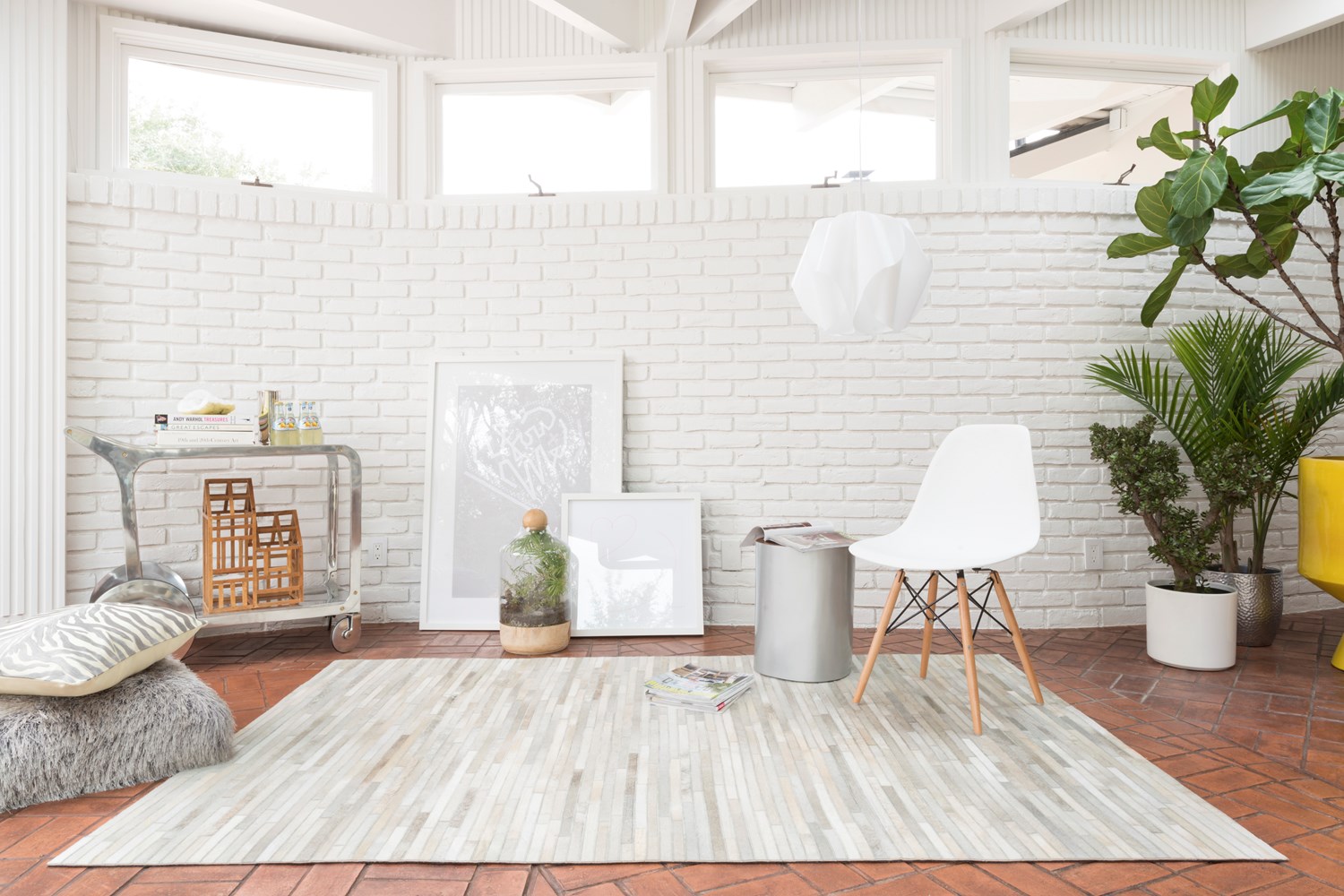 7.6" X 9.6" Promenade Ivory Rug