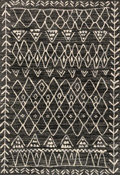 7'7"X10'6" Emory Black/Ivory Rug