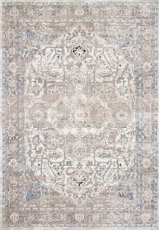 7'10"X10'6" Dante Ivory/Stone Rug