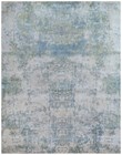 8' X 10' Blue/Yellow Hand Made Rug