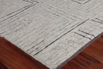 8' X 10' Gray Hand Knotted Rug