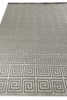 8' X 10' Silver Hand Knotted Rug
