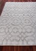 8' X 10' Light Silver Handmade Rug