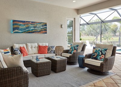 Lakewood Ranch Patio, Interior Design by Rick Picher.