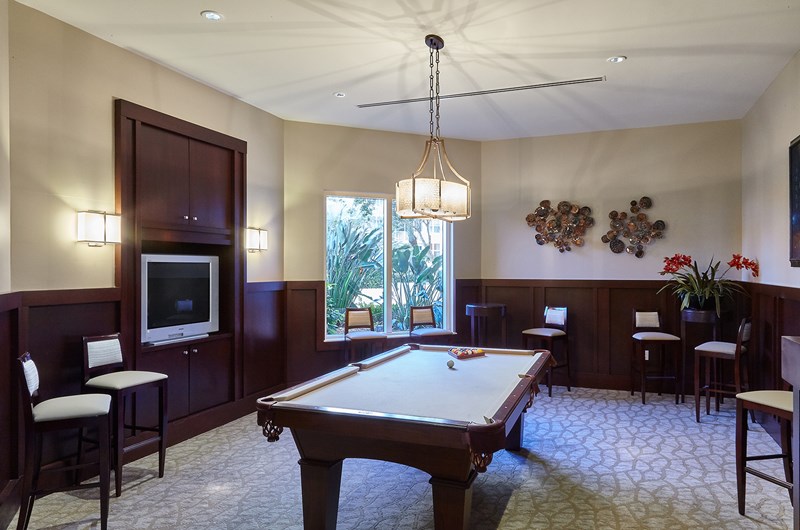 Paramount at Gulf Harbour billiards room photographed by its design-project source