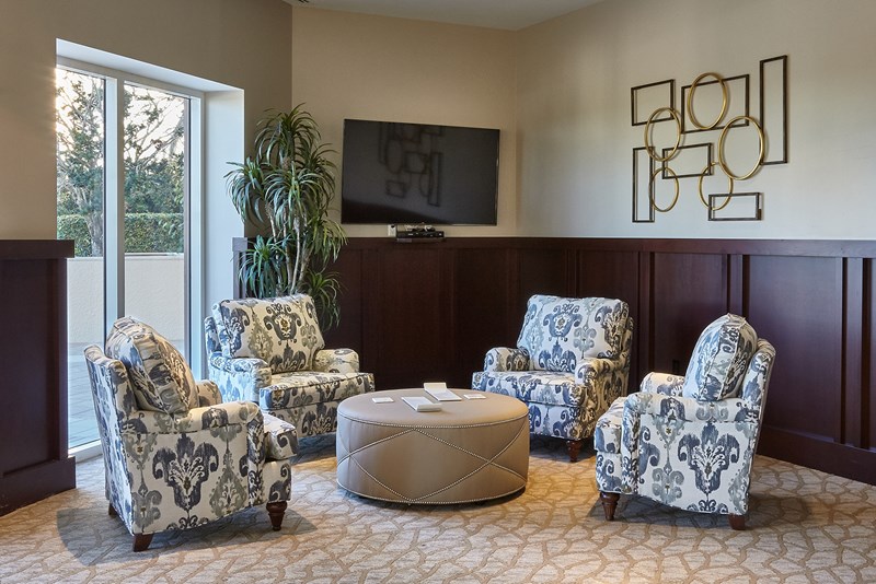 Paramount at Gulf Harbour shared seating area photographed by its design-project source