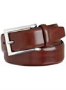Big & Tall Classic Cortina 30mm Leather Belt by Trafalgar Men's