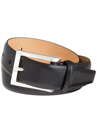Trafalgar Vintage Black Cortina Leather Men's Belt - Size 44/110 - Ruby Lane