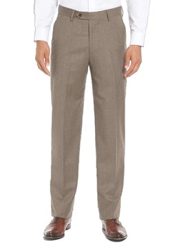 Berle-Trousers-Super-100s-Wool-Flannel-Flat-Front--Pleated