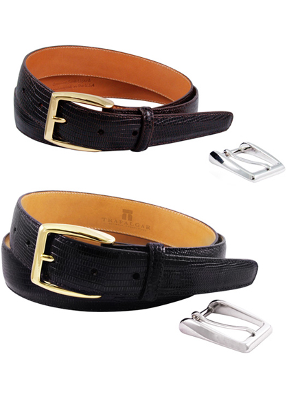 Trafalgar Belts<br>Windsor Genuine Lizard