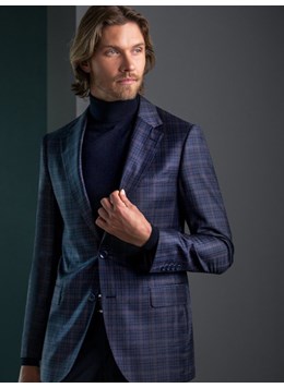 Maxman-Clothing-Blue-Grey-Check-Sport-Coat-Classic--Modern-Fit