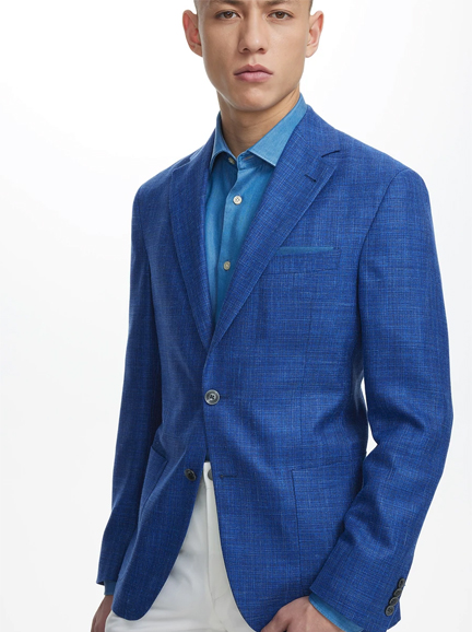Jack-Victor-Sport-Coats-Spring-2022-Blue-WoolSilkLinen-Blazer-